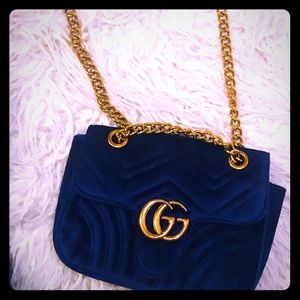 Royal Blue Crossbody W/ Rose Gold Hardware💋